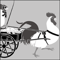 This image just shows a section of the design. Click to see the full stencil design. Peggedy Hen stencil section.