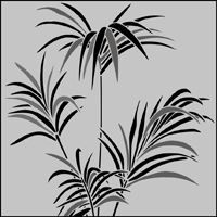 Potted Palm  stencil