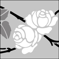 Rambling Rose  stencil