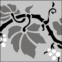 The Bryony stencil - price £18.75 Bryony stencil