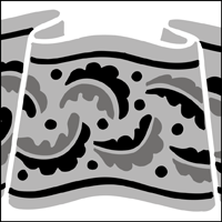 Ribbon Border stencil