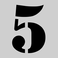 360-5-L - Stencil alphabet stencil