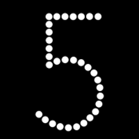 361-5-L - Circle alphabet stencil 361-5-L - Circle alphabet stencil