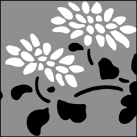 Chrysanthemum  stencil