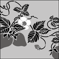 The Strawberry Border stencil - price £53.60 Strawberry Border stencil