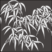 Bamboo Frond  stencil