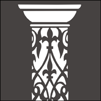 Medieval Pillar stencil
