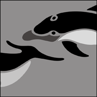 Dolphins stencil