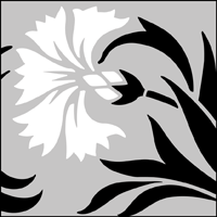 Cornflower stencil