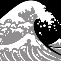 Japanese Wave stencil
