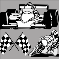 Racing stencil section.