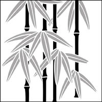 Bamboo stencil
