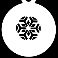Snowflake No 1 stencil