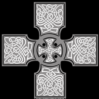 CE29-L - Celtic cross stencil