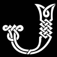 CE51J - Celtic initials - j stencil