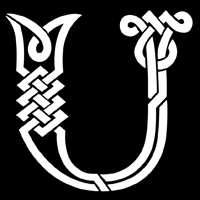 CE51U - Celtic initials - u stencil