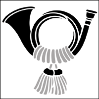 CS113 - French horn solo stencil CS113 - French horn solo stencil