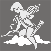CS116 - Cupid solo stencil CS116 - Cupid solo stencil