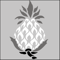 Pineapple Solo stencil section.