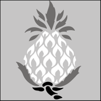 CS25 - Pineapple solo stencil CS25 - Pineapple solo stencil