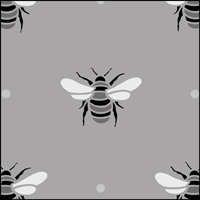 Bee Repeat stencil