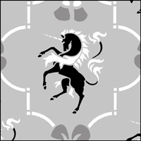 Unicorn Repeat stencil