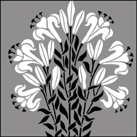 The Motif No 5 stencil - price £38.95 Motif No 5 stencil
