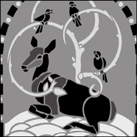 Motif No 20 stencil section.