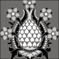 DE151 - Motif no 43 stencil
