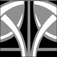 This image just shows a section of the design. Click to see the full stencil design. Border No 141 stencil section.