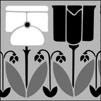 The Border No 4 stencil - price £18.75 Border No 4 stencil
