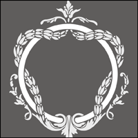 Cartouche No 2  stencil