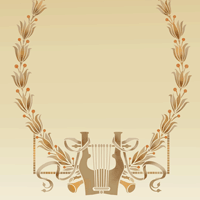 Boiserie Music Panel stencil