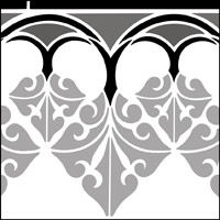 GMT5 - Border no 5 stencil