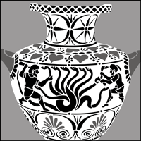 GR110-L - Greek vase stencil