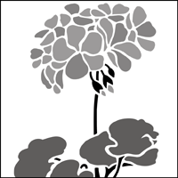 Pelargonium stencil