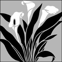Arum Lily  stencil