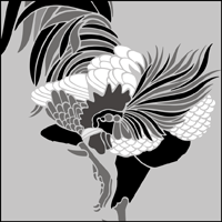 The Cockerel stencil - price £40.95 Cockerel stencil