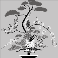 JA136 - Ikebana stencil JA136 - Ikebana stencil