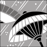 The Parasols stencil - price £40.95 Parasols stencil