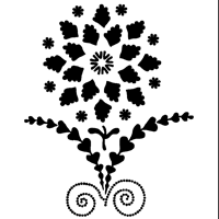 Sunflower stencil