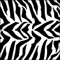 Zebra stencil section.