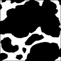Cow Hide stencil section.