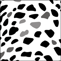 Cheetah stencil section.