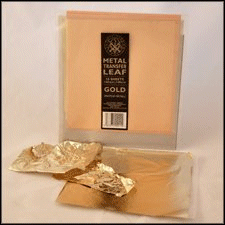 Dutch metal transfer leaf(Gold leaf) . Dutch metal transfer leaf(Gold leaf) .