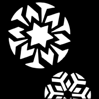 Snowflakes stencil