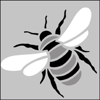 Bee stencil