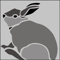 Rabbit stencil