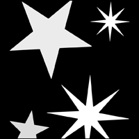 Stars  stencil