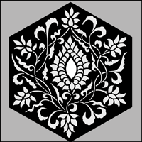 OTT31a - Hexagonal no 1 stencil
